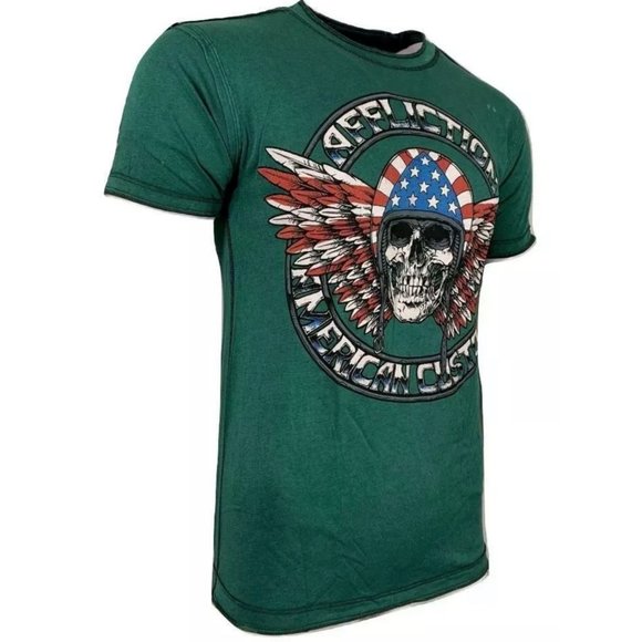 AFFLICTION Men's T-Shirt S/S INTERSTATE Tee Black - Picture 8 of 12